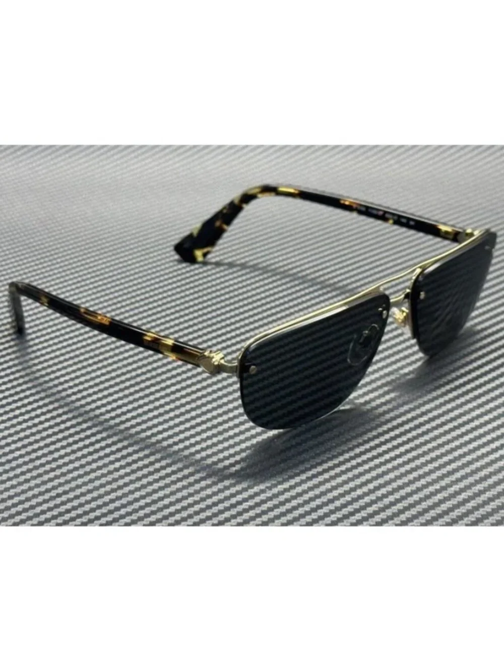 New Burberry Men Gold Sunglasses 63-15-140